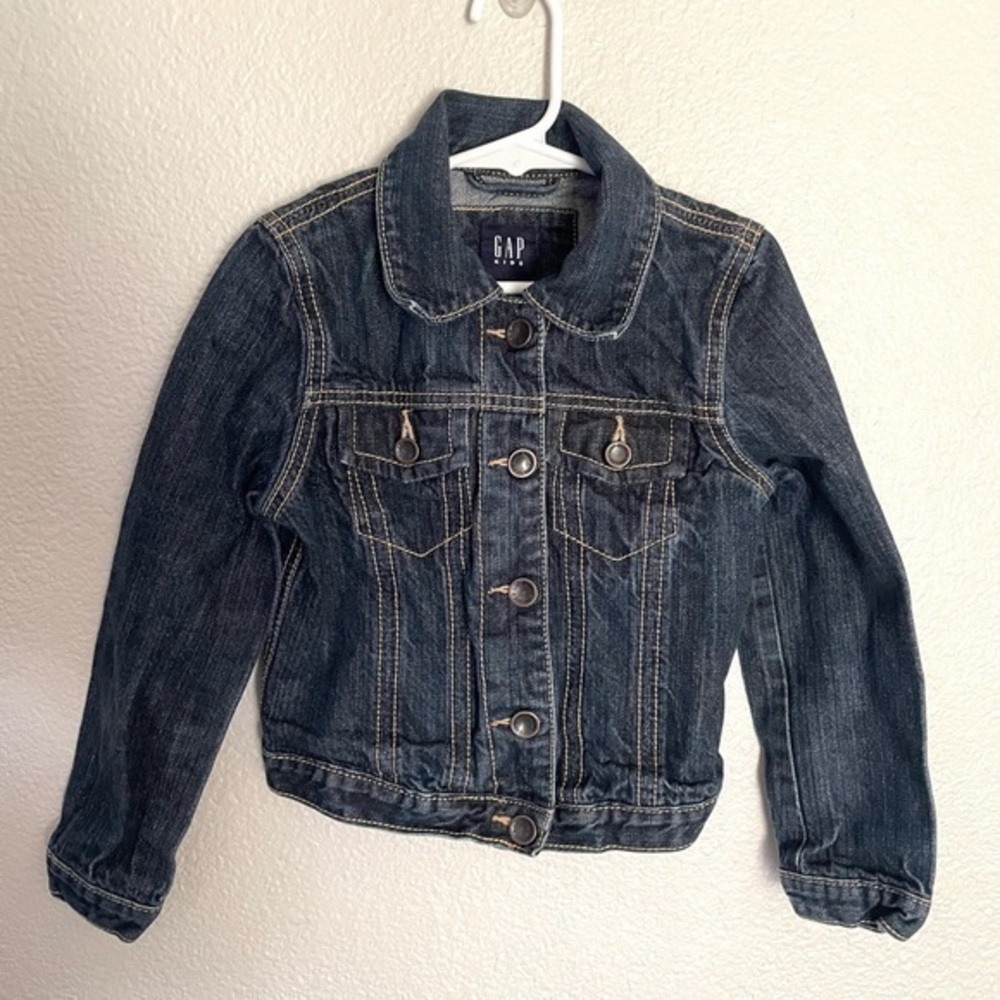 GAP KIDS denim jean trucker jacket size small